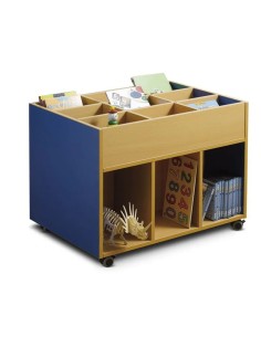 Carro librería - Haya / Azul 2
