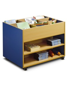 Carro librería - Haya / Azul