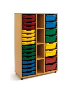 Mueble gavetero - 2 columnas + 4 huecos