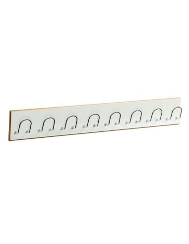 Perchero laminado 8 ganchos - Blanco Roto