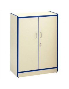 Armario con cerradura - Crema / Azul