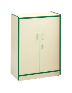 Armario con cerradura - Crema / Verde