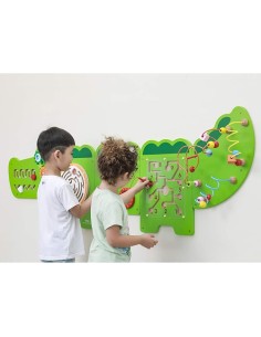 Gran panel pared cocodrilo 2