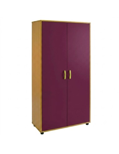 Mueble armario: 2 puertas + 5 huecos - Haya /...