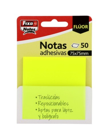 Notas adhesivas translúcidas - Amarillo