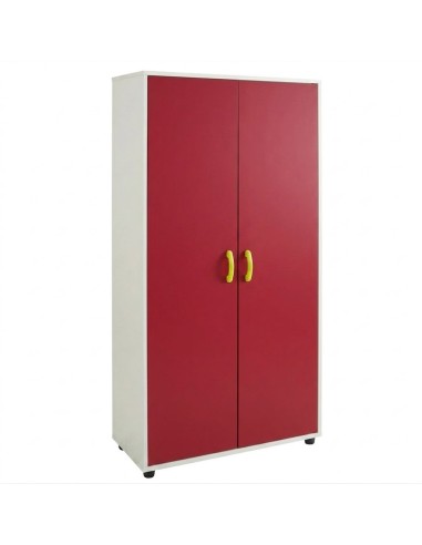 Mueble armario: 2 puertas + 5 huecos - Blanco /...