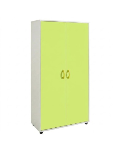 Mueble armario: 2 puertas + 5 huecos - Blanco /...