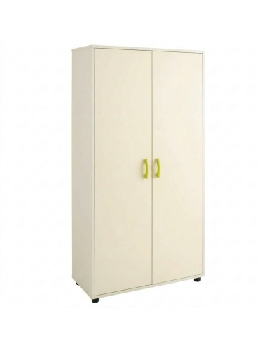 Mueble armario: 2 puertas + 5 huecos - Blanco Roto