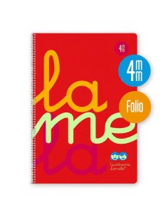 Bloc cuadrovía polipropileno Rojo: Cuadro 4 mm. - 5 unidades