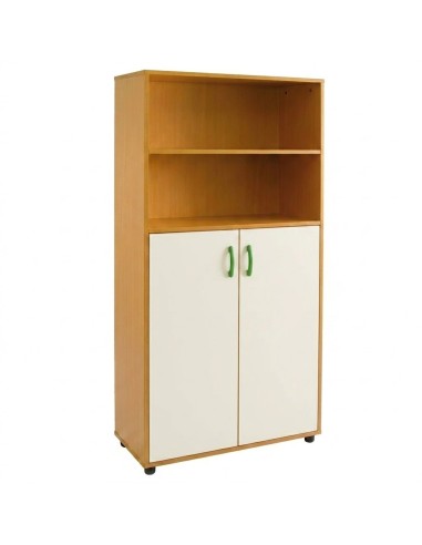 Armario-estantería: 2 puertas y 2+3 huecos -...