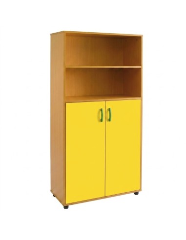 Armario-estantería: 2 puertas y 2+3 huecos -...