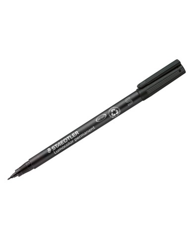 Rotulador lumocolor permanente Negro: Punta...