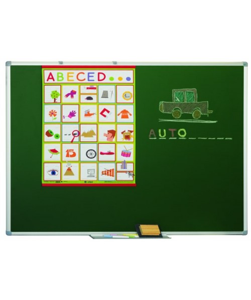 Pizarra formica marco de aluminio 122x100 cm.