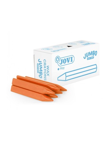 Caja 12 ceras triangulares Triwax - Naranja