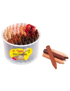 Ceras Wax multicultural - 60 ceras + 1 afilador