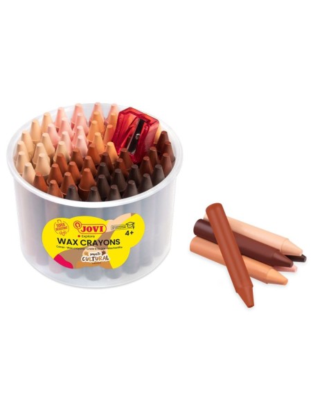 Ceras Wax multicultural - 60 ceras + 1 afilador
