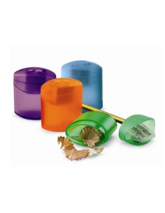 Afilador metálico con depósito 6cm. - 20 unidades