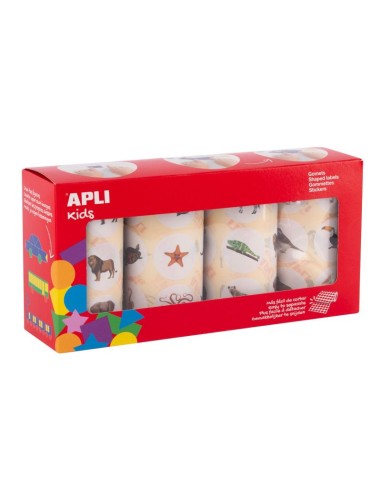 Gomets animales - 4 rollos