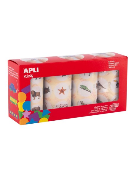 Gomets animales - 4 rollos