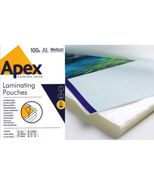 Bolsas / Láminas plastificar económica 80 micras A3