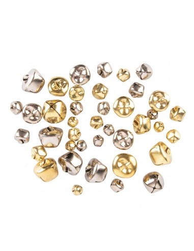 Cascabeles Oro y Plata - 40 unidades