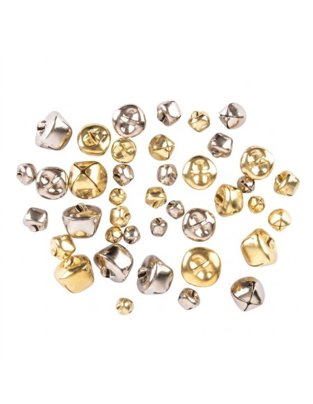 Cascabeles Oro y Plata - 40 unidades