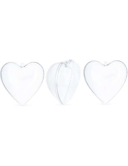 Corazón transparente - 12 unidades