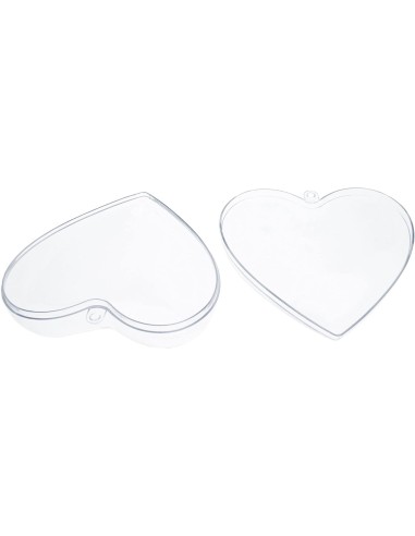 Corazón transparente - 12 unidades
