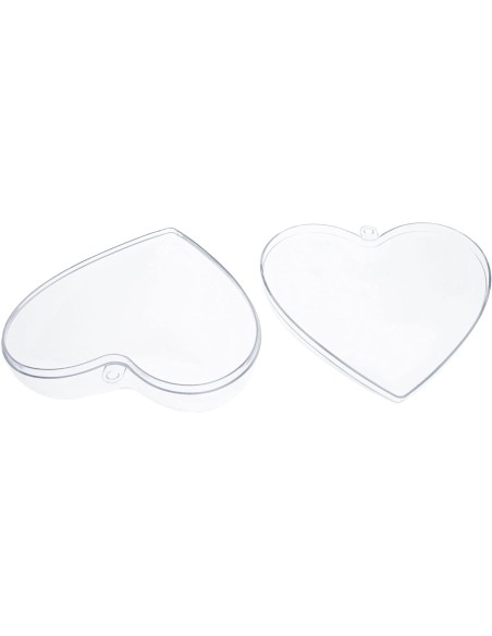 Corazón transparente - 12 unidades