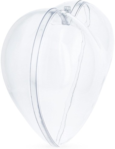 Corazón transparente - 12 unidades