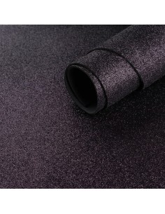 Láminas goma eva purpurina 40x60 cm.: Negro - 3 unidades
