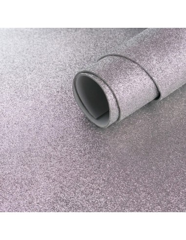Láminas goma eva purpurina 40x60 cm.: Plata - 3...