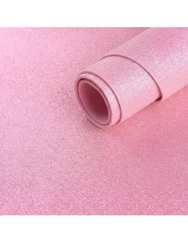 Láminas goma eva purpurina 40x60 cm.: Rosa - 3...