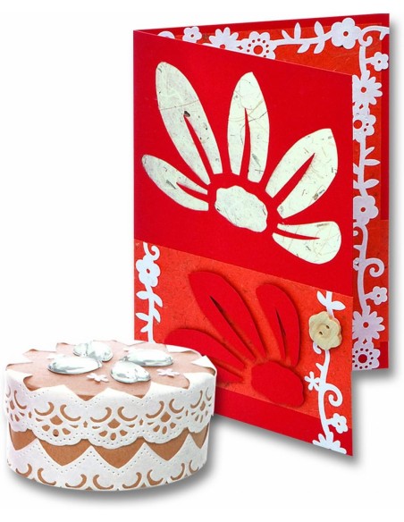 Cenefa blanca para decoración - 3 rollos