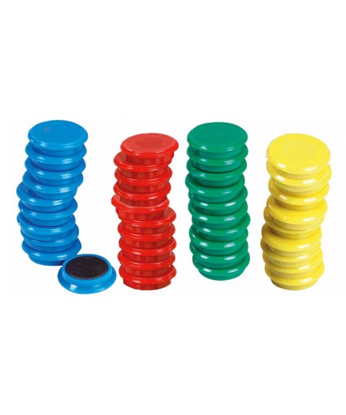 40 imanes redondos 30 mm. surtidos