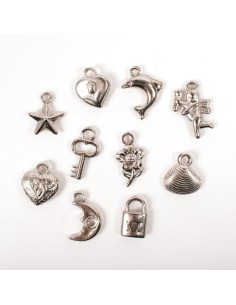 Abalorios metal 10 formas - 200 piezas 2
