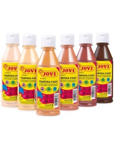 Témpera multicultural 250ml. - 6 témperas