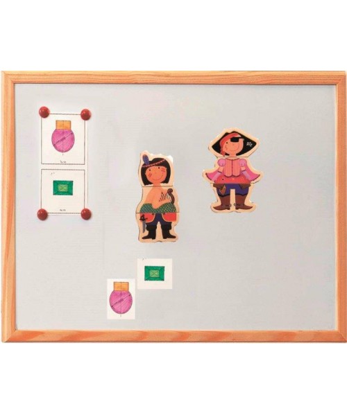 Pizarra metálica  blanca 40x60 cm.