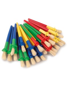 Pinceles infantiles triangulares - 24 unidades