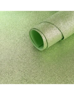 Láminas goma eva purpurina 40x60 cm.: Verde Claro - 3...