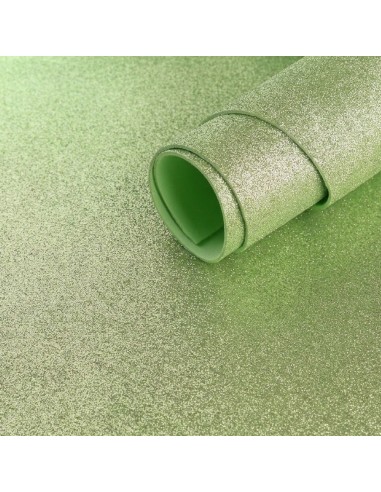 Láminas goma eva purpurina 40x60 cm.: Verde...