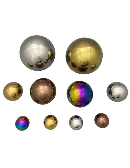 Bolas sensoriales metálicas - 10 unidades