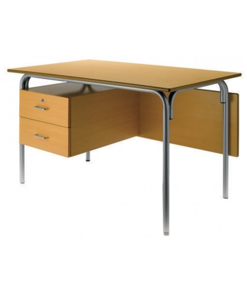 Mesa profesor haya 120x70x76 cm de alto. P/gris