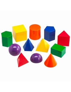 Figuras geométricas de colores - 12 piezas