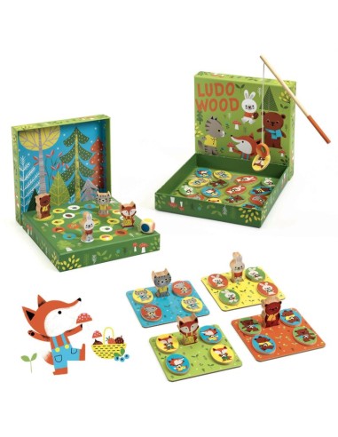 Ludo Wood - 4 juegos