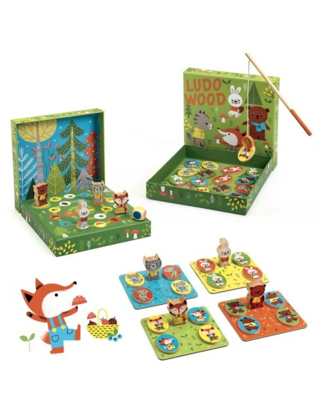 Ludo Wood - 4 juegos