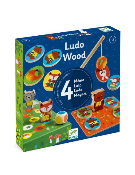 Ludo Wood - 4 juegos