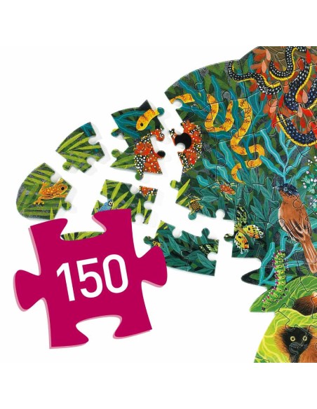 Puzle arte camaleón - 150 piezas