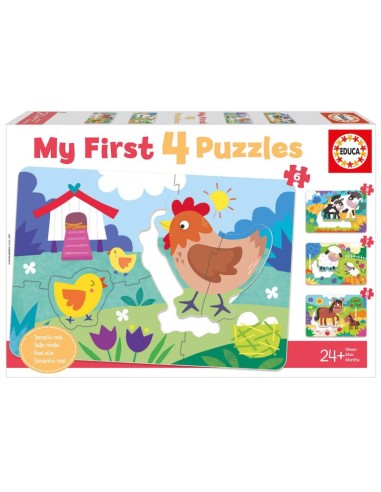 Mi primer puzle mamás y bebés - 4 puzles