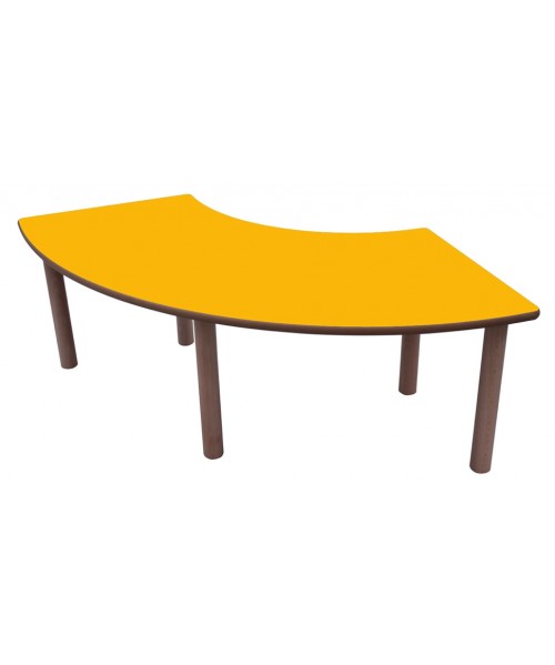 Mesa infantil 1/4 de aro 100x100 cm.